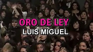 Luis Miguel  Oro de ley Karaoke [upl. by Emoraj757]