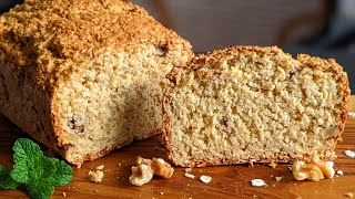 My fastest oatmeal bread for a healthy breakfast No flour No butter Easy gluten free bread [upl. by Dorrej380]