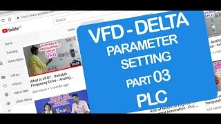 VFD Parameter settings  DELTA VFD  PLC DigitalAnalog Output  In TAMIL  Part 03 [upl. by Ib]