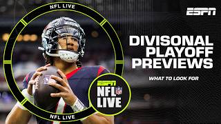 Its ALMOST TIME ⏰ Divisional Playoff PREVIEWS Which teams will PREVAIL  NFL Live [upl. by Ayalat]