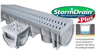 Fernco StormDrain Plus Channel Trench Drain [upl. by Tolmach]