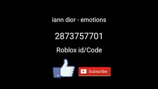 iann dior  emotions Roblox IdCode [upl. by Yatnoed]