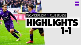 Highlights RSC Anderlecht  Club Brugge  20212022 [upl. by Armalda]