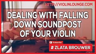 What To Do if the Soundpost of Your Violin Falls Down [upl. by Neelyk91]