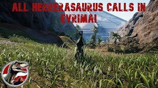 The Isle  ALL HERRERASAURUS CALLS IN EVRIMA  TheIsle [upl. by Gregorius]