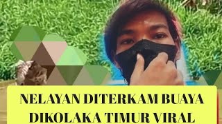 Video full yang lagi viral nelayan diterkam buaya [upl. by Suiradal]