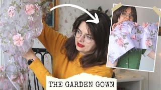 Sewing A Dreamy Garden Gown 🌹 Part 1 [upl. by Caputto]