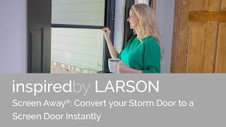 Screen Away Doors converts Storm Door to a Screen Door [upl. by Welles]