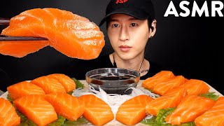 ASMR RAW SALMON MUKBANG No Talking EATING SOUNDS  Zach Choi ASMR [upl. by Lynsey]