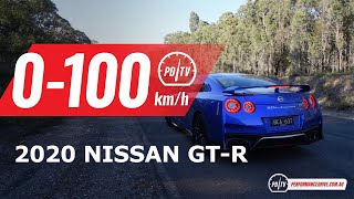 2020 Nissan GTR 0100kmh amp engine sound [upl. by Yenhoj]