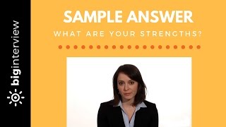 What Are Your Strengths  Sample Answer [upl. by Nitsrik]