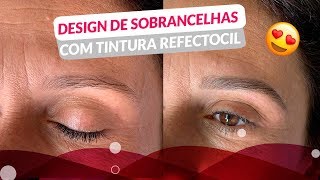 Design de Sobrancelhas com Tintura Refectocil [upl. by Atrebla899]