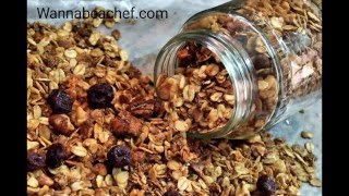 Muesli from oats  how to make muesli granola at home [upl. by Nirrep]