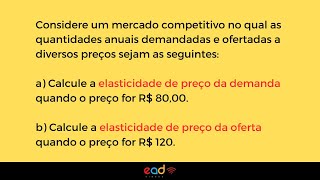 Elasticidade demanda e oferta  ECONOMIA [upl. by Gurias]