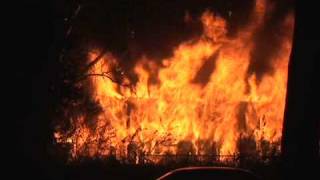 MUST SEE VIDEO FULLY INVOLVED WITH TOTAL COLLAPSE HEAVY FIRE SHOWING [upl. by Etteuqaj]