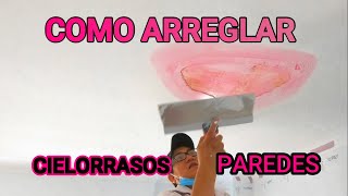 Transforma tus Paredes y Cielorrasos con Este Tutorial de Reparación de Yeso Dañado [upl. by Acinorehs]