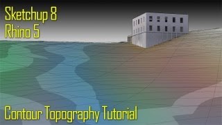 TUTORIAL Topography Model with Sketchup 8 and Rhino 5 [upl. by Maurene]