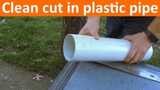 How to Cut PVC or ABS Pipe Straight [upl. by Christa575]