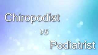 What is the difference between a Chiropodist and a Podiatrist [upl. by Cati]