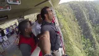 Perfect jump at the worlds highest bungy bridge Bloukrans South Africa [upl. by Inness]