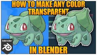 How to make any Color Transparent In Blender [upl. by Enneirb]