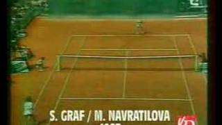 Graf Navratilova French Open 1987 [upl. by Ecirtak]