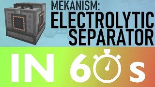 Mekanism in 60 Seconds Electrolytic Separator [upl. by Aihpled]