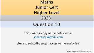 2023 JC HL Question 10 [upl. by Aray]