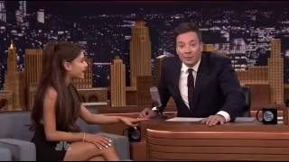 Ariana Grande Talking Japanese with Jimmy Fallon [upl. by Aicnelav]