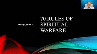 70 Rules of Spiritual Warfare Part 2 Book Review [upl. by Burns]