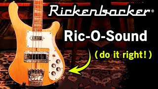 How to record the Rickenbacker Bass RicOSound ► Home Music Studio Tips [upl. by Irbua]