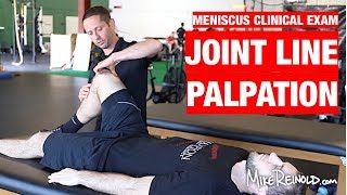 Meniscus Special Tests  Joint Line Palpation  Knee Clinical Examination [upl. by Symon]