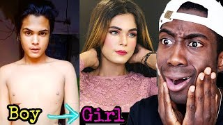 Viral Tiktok Boys to Girls Transformation Video Montii Roy  Joseph Royal [upl. by Lemra]