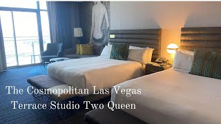 Cosmopolitan Las Vegas TERRACE STUDIO TWO QUEEN BEDS [upl. by Aneeuqal]