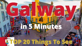 Galway Ireland  See Galway City in 5 Minutes  Top Things to See  Ireland  Aerial 4K Drone Vlog [upl. by Irrol393]