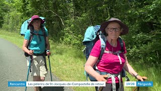 Les pèlerins de retour sur les chemins de SaintJacquesdeCompostelle [upl. by Heyman]