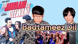 Koreans React to 【Badtameez Dil】  Yeh Jawaani Hai Deewani  Ranbir Kapoor x Deepika Padukone [upl. by Nrubliw]