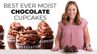 How to Make the BEST Chocolate Cupcakes [upl. by Yanffit684]