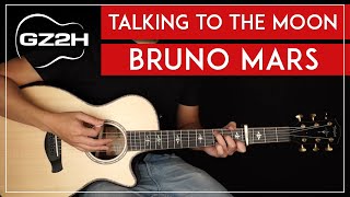 Talking To The Moon Guitar Tutorial Bruno Mars Guitar Lesson Easy Chords [upl. by Llenyr]