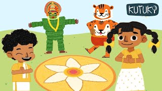 ONAM Story 2023  ONAM CARTOON FOR KIDS  POOKALAM  ONAM DANCE  ONAM Sadhya [upl. by Balduin760]