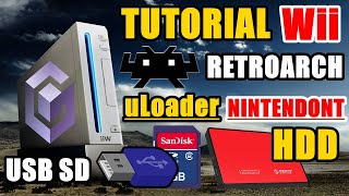 Tutoriales  Como Instalar USB Loader GX uLoader Retroarch Nintendont WADS en una Nintendo Wii [upl. by Enilkcaj281]