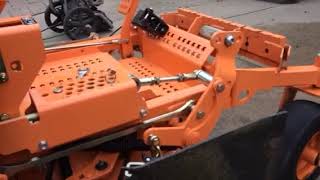 Scag tiger cat II deck height adjustment [upl. by Einal]