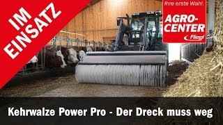 Kehrmaschine Power Pro am Schlepper im Einsatz  Fliegl [upl. by Ikcim]