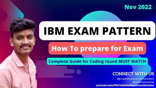 IBM Exam Guide  IBM Exam Pattern 2023  IBM Syllabus 2022  IBM Exam Preparation strategy  Coding [upl. by Beichner]