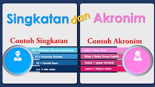 SINGKATAN DAN AKRONIM [upl. by Giorgi]