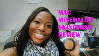 You Glow Girl Mac Mineralize Skinfinish Natural DarkDark Deep Review [upl. by Ceil717]