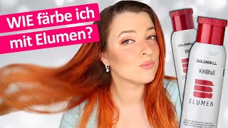 Haare rot färben mit Elumen  Anleitung  Elumen KKAll und BK6 Haarfarbe  Fuchsrot [upl. by Nhguavad]