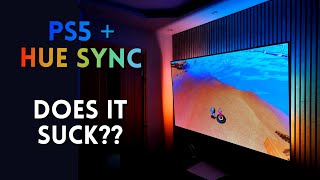 PlayStation 5 amp Hue Sync  Does It Work [upl. by Oiramej]