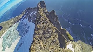 RAW Wingsuit Flight Norway ridge surfing [upl. by Ordep252]