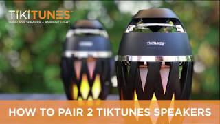 How to Pair 2 TikiTunes Speakers [upl. by Rachele]